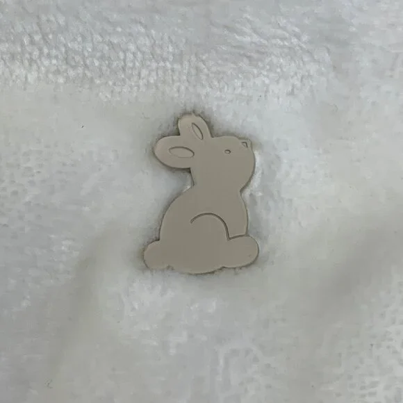 MAYORAL Baby Winter Coat Girls 6-9 Months Bunny Ears White Hooded Infant Jacket - Picture 7 of 12